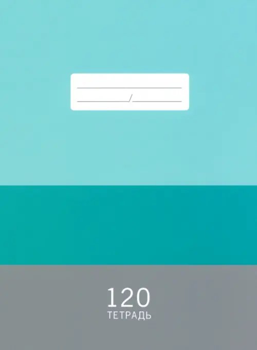 Тетрадь Мятная палитра, 120 листов, клетка, А4