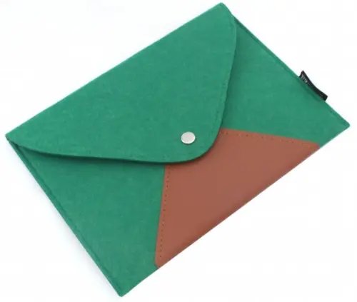 Папка из синтетического фетра, 18.5x25.5 &quot;ЗЕЛЁНЫЙ&quot; (46117)