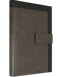 Ежедневник полудатированный, 192 листа, А4, ШЕВРО ЧЕРНЫЙ (50421)