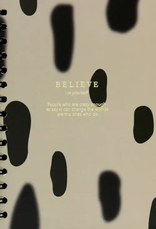Тетрадь 40л-120л Тетрадь Believe. Пятна на бежевом, 120 листов, клетка