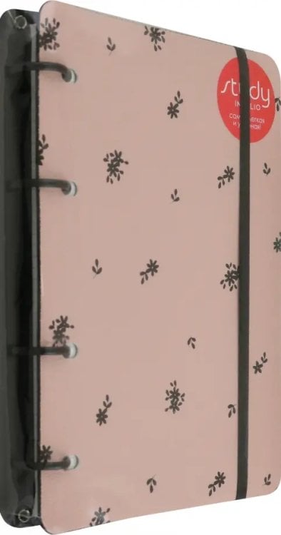 Тетрадь с кольцевым механизмом Тетрадь Wednesday. Розовый, 120 листов, клетка, кольцевой механизм