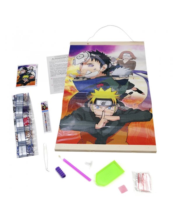 Naruto. Алмазное панно на подвесе