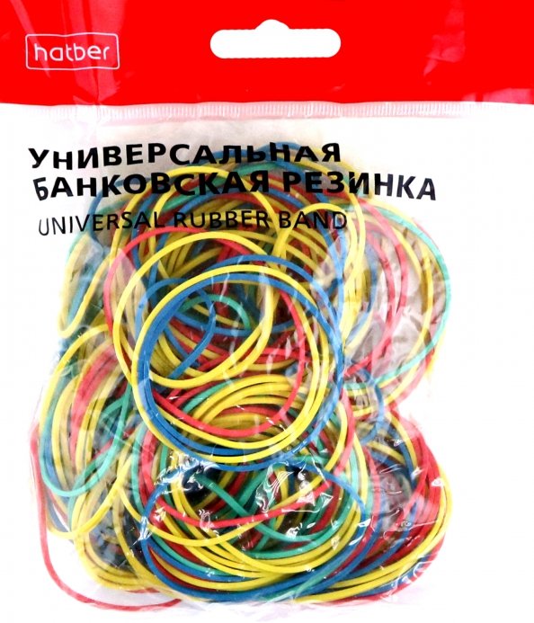 Резинка банковская цветная, 50 мм х 80 мм, 100 гр Резинка банковская цветная, 50 мм х 80 мм, 100 гр