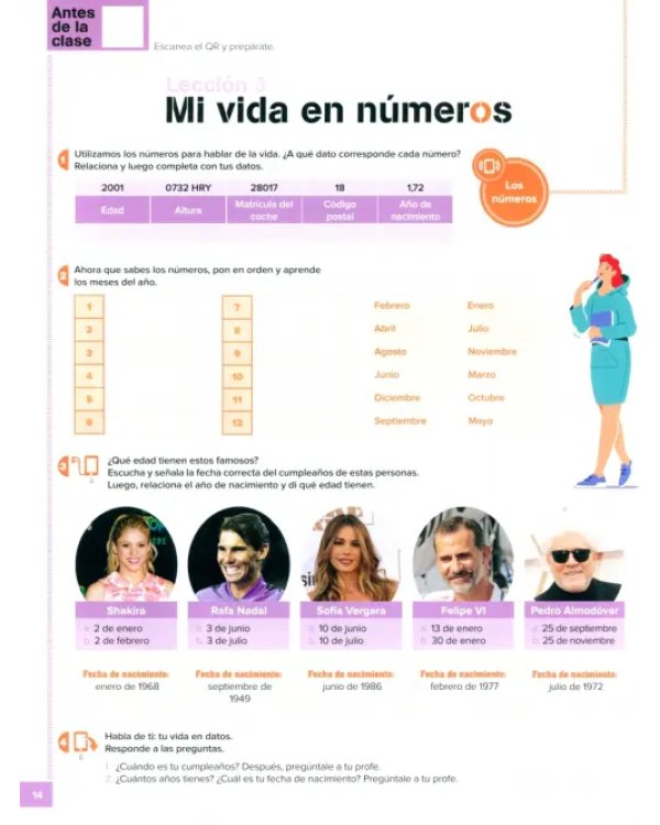 A medida. Nivel A1-A2. Manual de clase