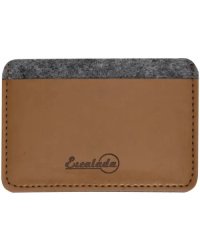 Чехол для пластиковых карт (фетр, 95х67 мм, графитово-коричневый) (45287)