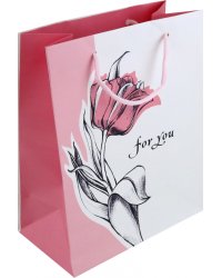 Пакет подарочный Тюльпан For you