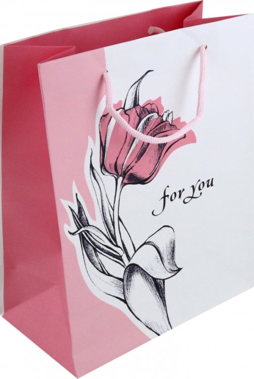 Пакет подарочный Тюльпан For you Пакет подарочный Тюльпан For you