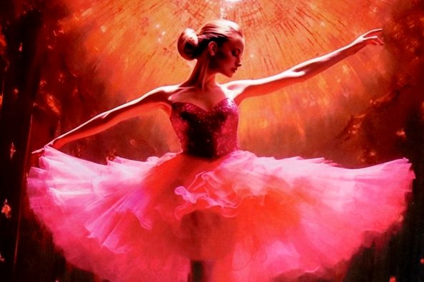 Алмазная мозаика на подрамнике Алмазная мозаика на подрамнике Балерина в розовом платье, частичная выкладка