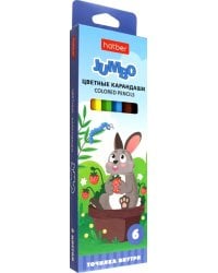 Карандаши цветные Jumbo. На полянке, 6 цветов
