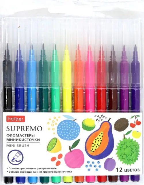 Фломастеры Supremo, 12 цветов Фломастеры Supremo, 12 цветов