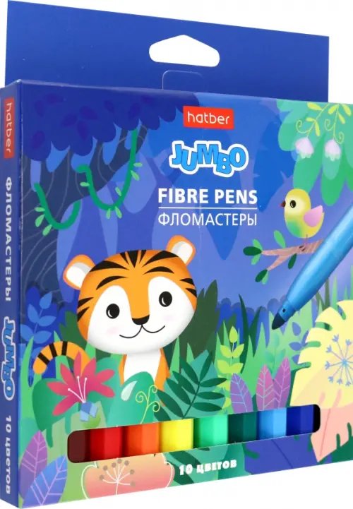 Фломастеры Jumbo, 10 цветов Фломастеры Jumbo, 10 цветов
