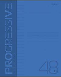Тетрадь Progressive, синяя, 96 листов, А5, линия
