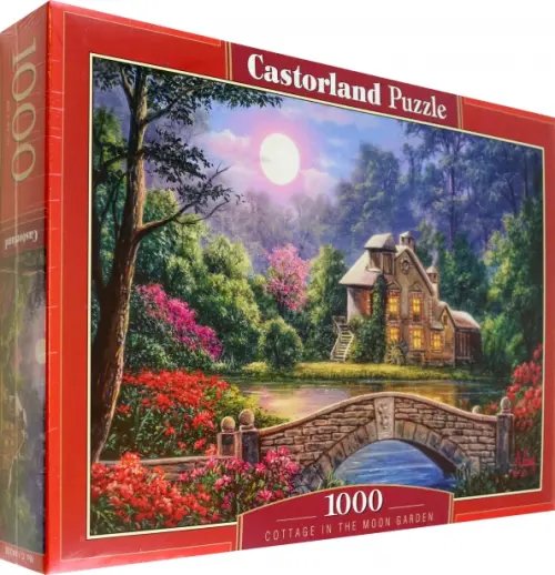 Puzzle, 1000 элементов Puzzle-1000 Коттедж в лунном саду