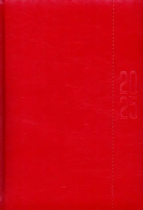 Ежедневник датированный на 2025 год Сариф Эконом. Красный, 176 листов, А5