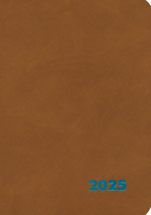 Еженедельники датированные Еженедельник датированный на 2025 год Нубук. Коричневый, 80 листов, А5+