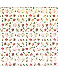 Бумага упаковочная Яблоко-корица