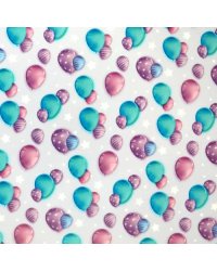 Бумага упаковочная Воздушные шарики