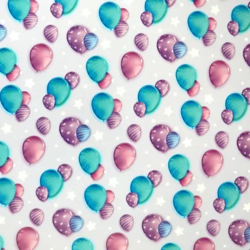 Бумага упаковочная Воздушные шарики