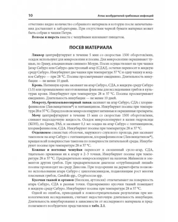 Атлас возбудителей грибковых инфекций
