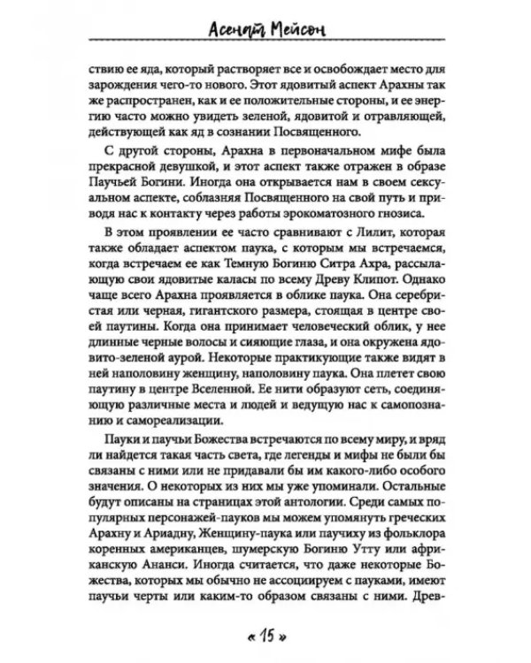 Дополнительное изображение книги «Паучья богиня»