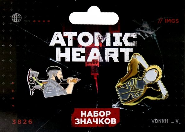 Значки Набор значков Atomic heart. Майор Нечаев