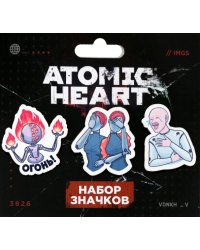 Набор значков Atomic heart. Огонь