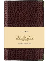 Ежедневник недатированный Lizard. Бордо, 152 листа, А6