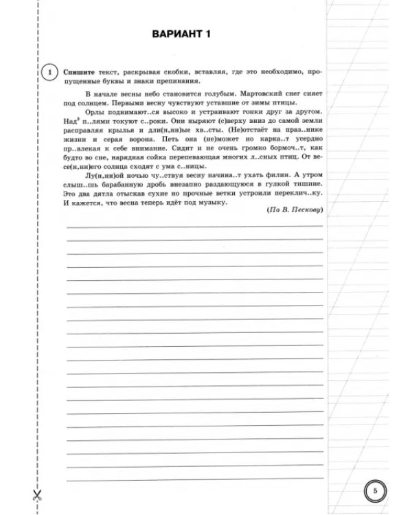 ВПР. Русский язык. 7 класс. 10 вариантов. Типовые задания