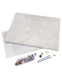 Картина по номерам с золотом на подрамнике Уверенная Грация