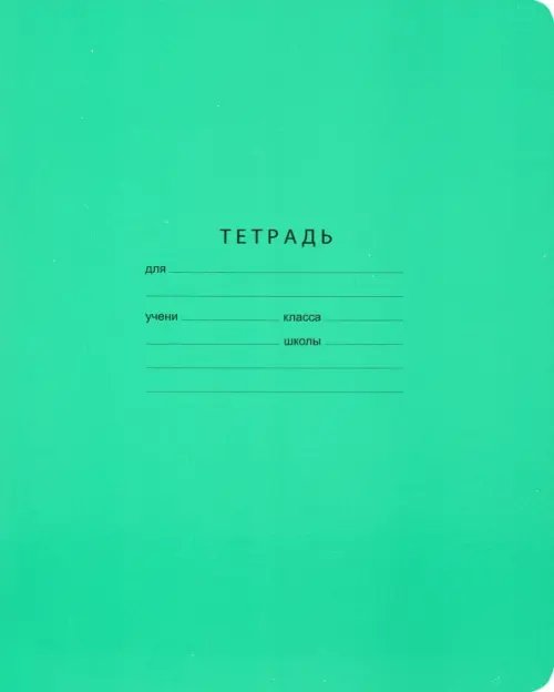 Тетрадь школьная Отличная, 24 листа, клетка, зеленая