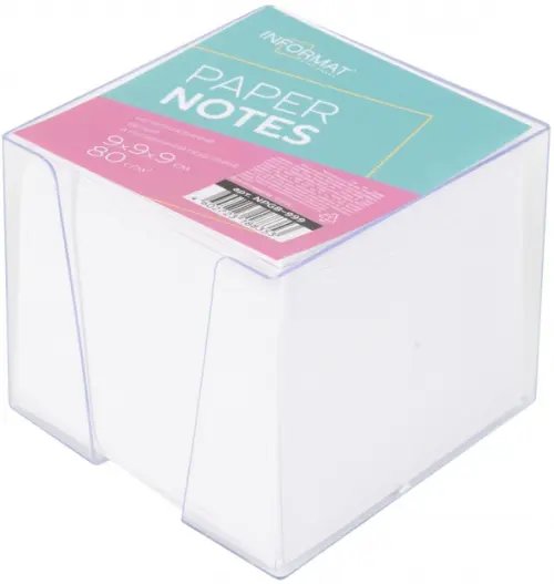 Блок для записей в подставке, 9х9х9 см Блок для записей в подставке, 9х9х9 см