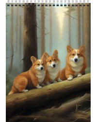 Блокнот Утро в сосновом бору, 60 листов, А5, клетка