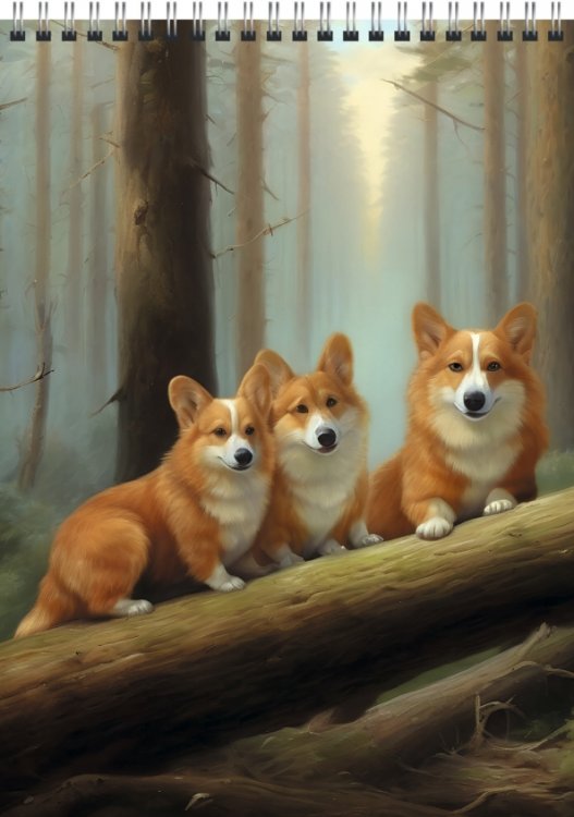 Блокнот Блокнот Утро в сосновом бору, 60 листов, А5, клетка