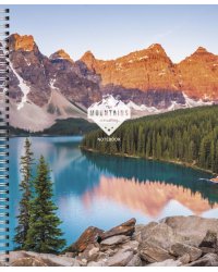 Тетрадь Горные вершины, 80 листов, клетка, в ассортименте