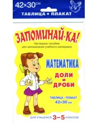 Математика. Доли и дроби. Для учащихся 3-5 классов