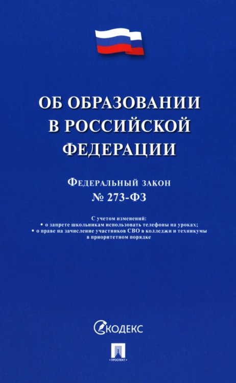 Федеральный закон «Об образовании в Российской Федерации» № 273-ФЗ