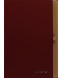 Ежедневник недатированный Twist. Гранатовый, 136 листов, А5
