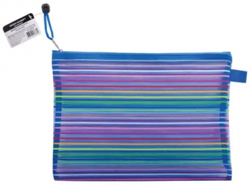 Папка-конверт на молнии &quot;Stripes&quot; B5+ (224047)