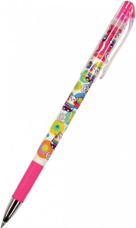 Ручка гелевая стирающаяся DeleteWrite. Мультики. Кот, синяя