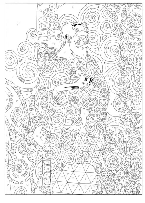 Рисую как великий художник. Густав Климт и Василий Кандинский. Раскраска по номерам