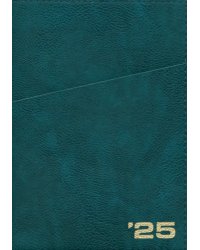 Ежедневник датированный на 2025 год Шеврет. Зелёный, 176 листов, А5+