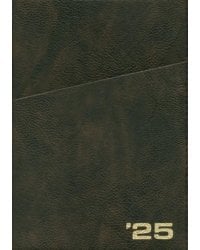 Ежедневник датированный на 2025 год Шеврет. Коричневый, 176 листов, А5+