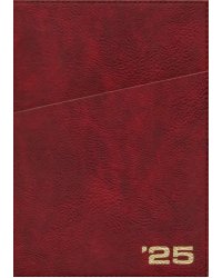 Ежедневник датированный на 2025 год Шеврет. Бордо, 176 листов, А5+