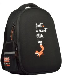 Рюкзак-облегченная капсула Лисий хвост, с эргономичной спинкой, черный