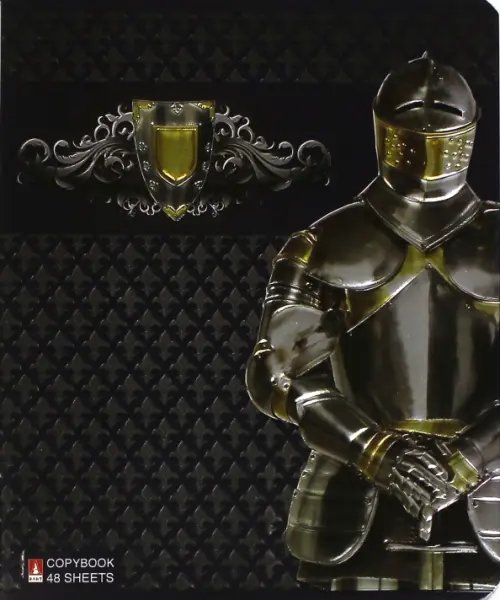 Тетрадь 48 листов, клетка &quot;ДОСПЕХИ&quot;, 5 видов (7-48-255)