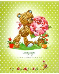 Тетрадь школьная &quot;Вязаные мишки&quot; (12 листов, линейка, в ассортименте) (32881)