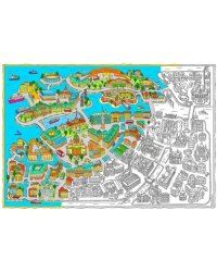 Санкт-Петербург. Карта-раскраска