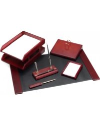 Настольный деревянный набор (6 предметов, красное дерево) (M6C-7A)