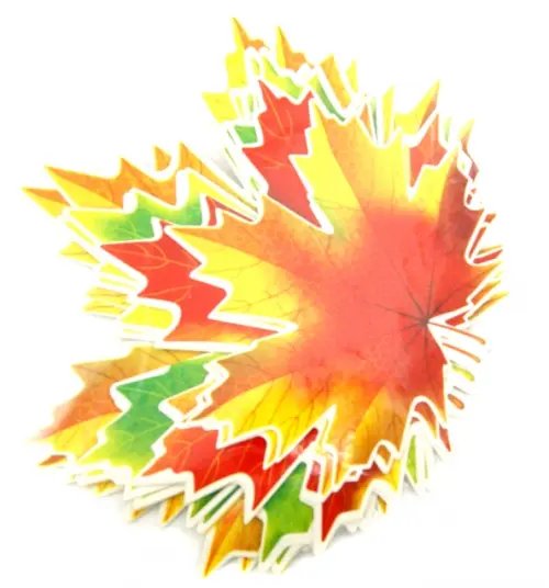 Набор украшений для стен на двухстороннем скотче &quot;Кленовые листья&quot; (КМ-9283)