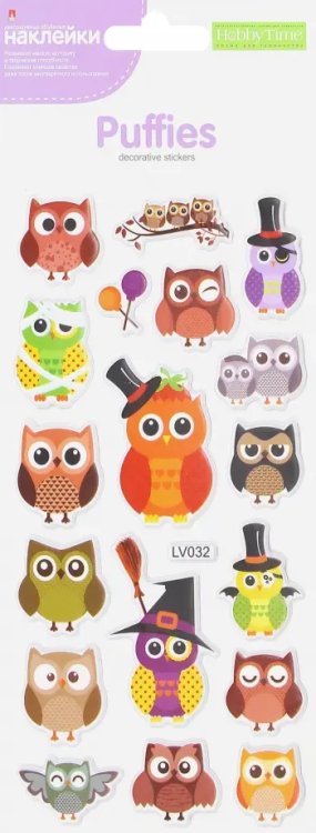 Наклейки объемные &quot;ПТИЧКИ-2&quot; 2 вида (2-151/05)